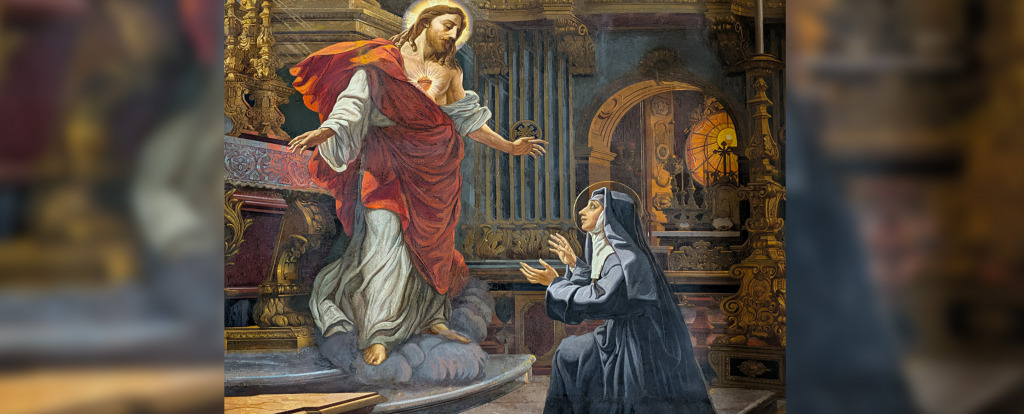 Nasz Pan ukazujący się św. Małgorzacie Marii Alacoque