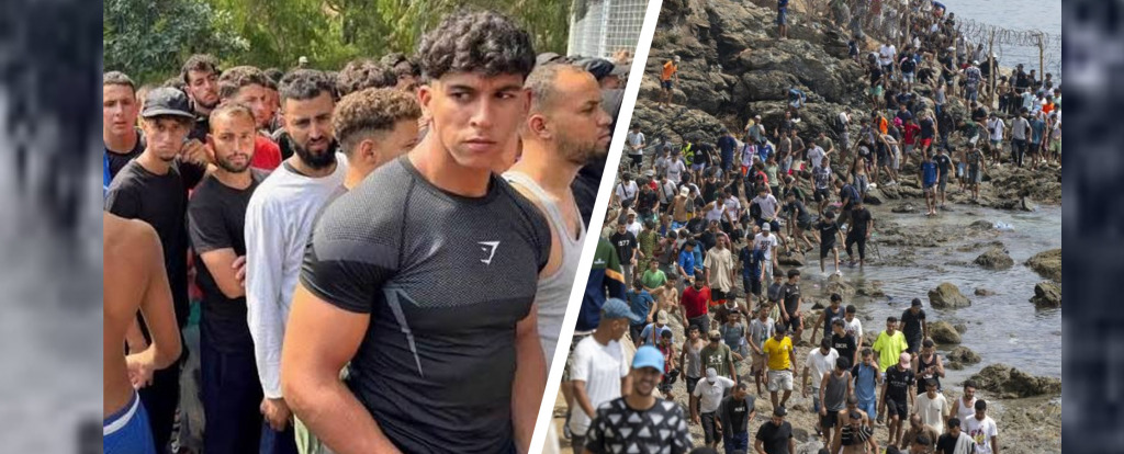 50 000 migrant&oacute;w z Maroka wtargnęło na terytorium hiszpańskiej eksklawy