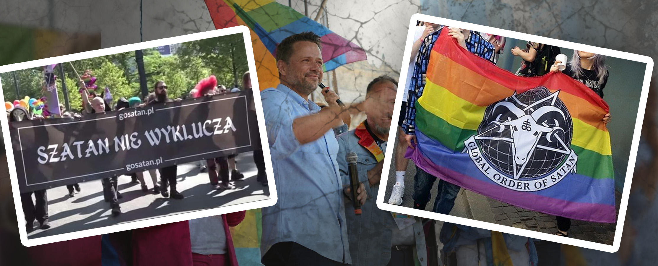 Oficjalna delegacja satanist&oacute;w na sodomskiej paradzie w Warszawie: otwarta wojna z Bogiem pod patronatem Trzaskowskiego